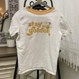 Sunny Day Kids Tee - Cream and Gold